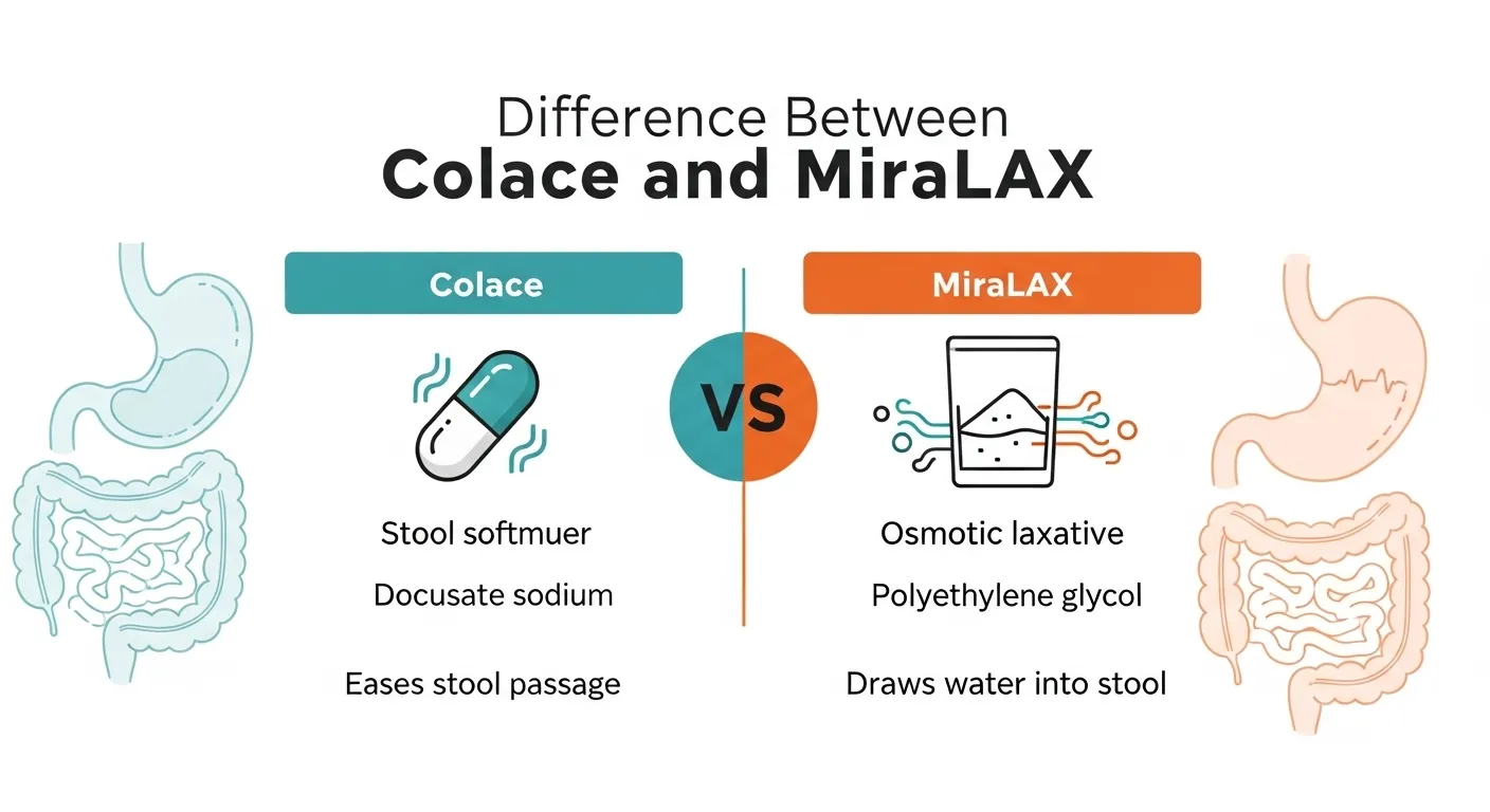 difference between colace and miralax