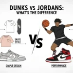 difference between dunks and jordans