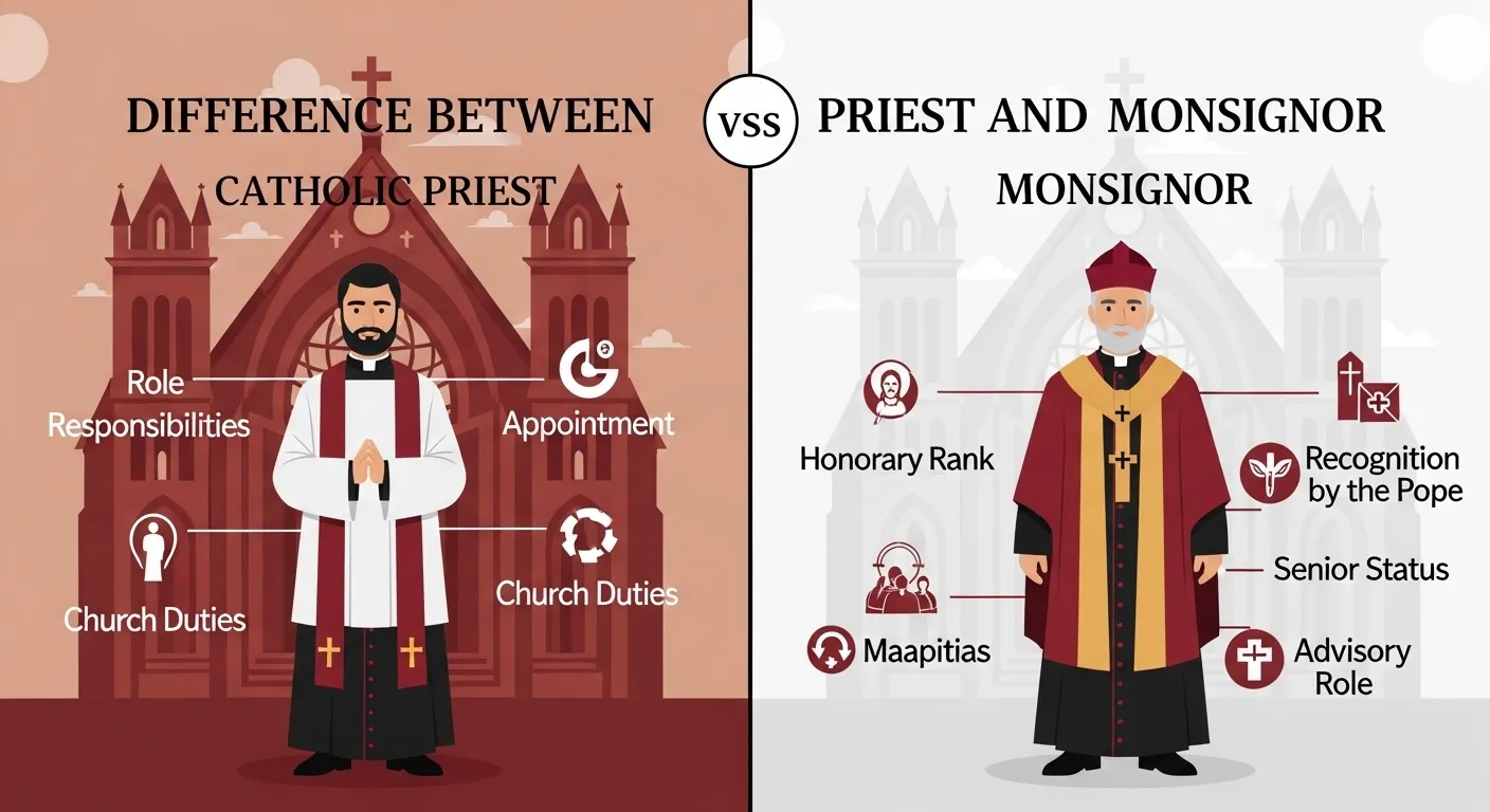 difference between priest and monsignor