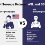 difference between asl and bsl