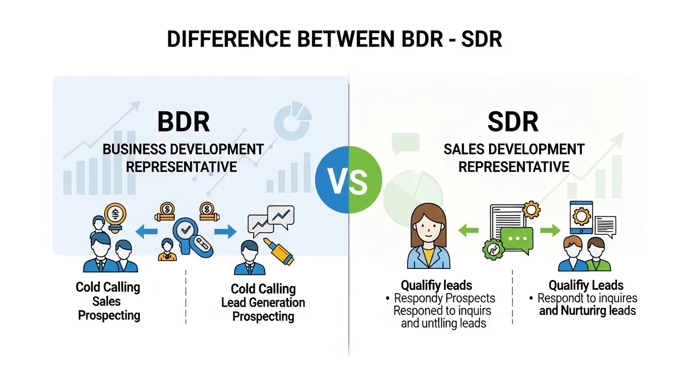 difference between bdr and sdr