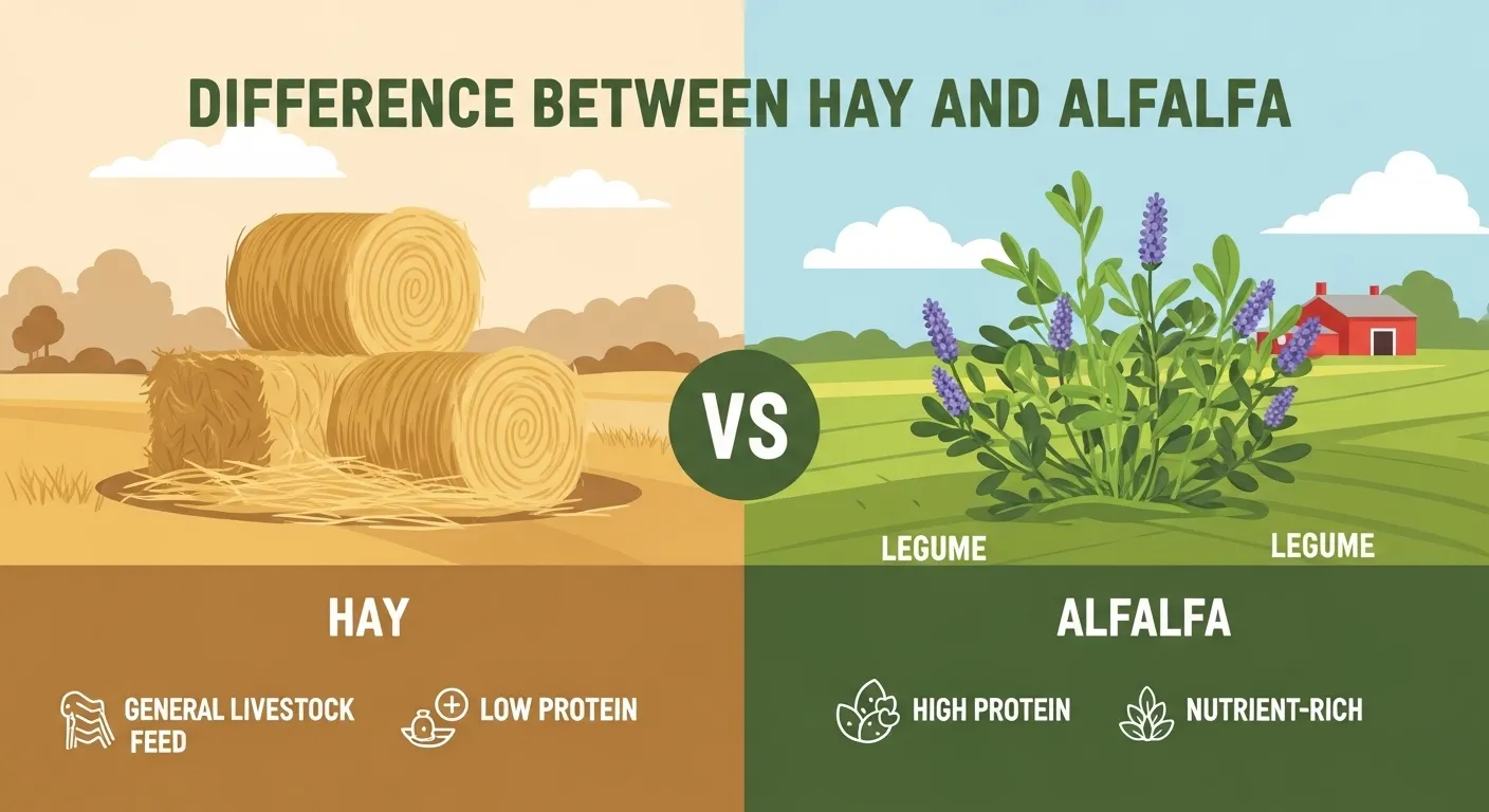 difference between hay and alfalfa