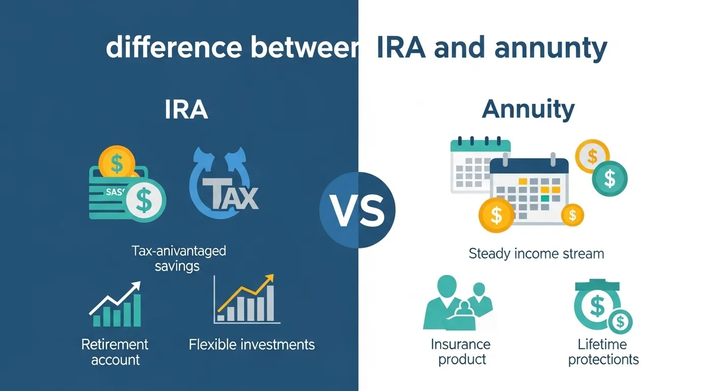 difference between ira and annuity