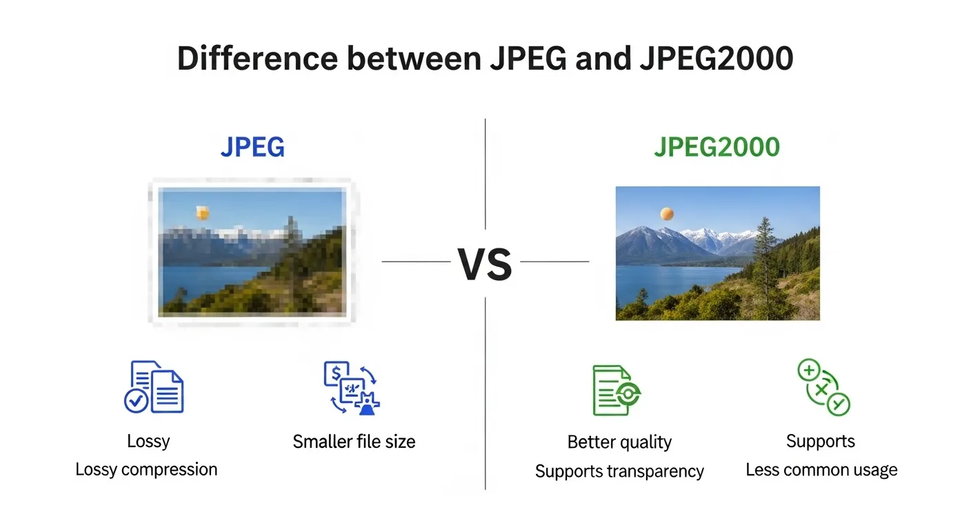 difference between jpeg and jpeg2000