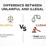 difference between unlawful and illegal