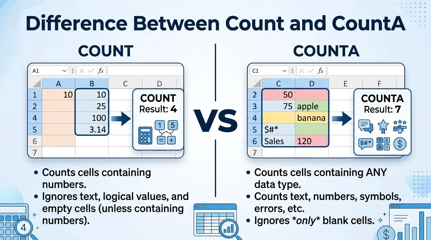 difference between count and counta
