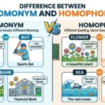 difference between homonym and homophone