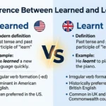 difference between learned and learnt