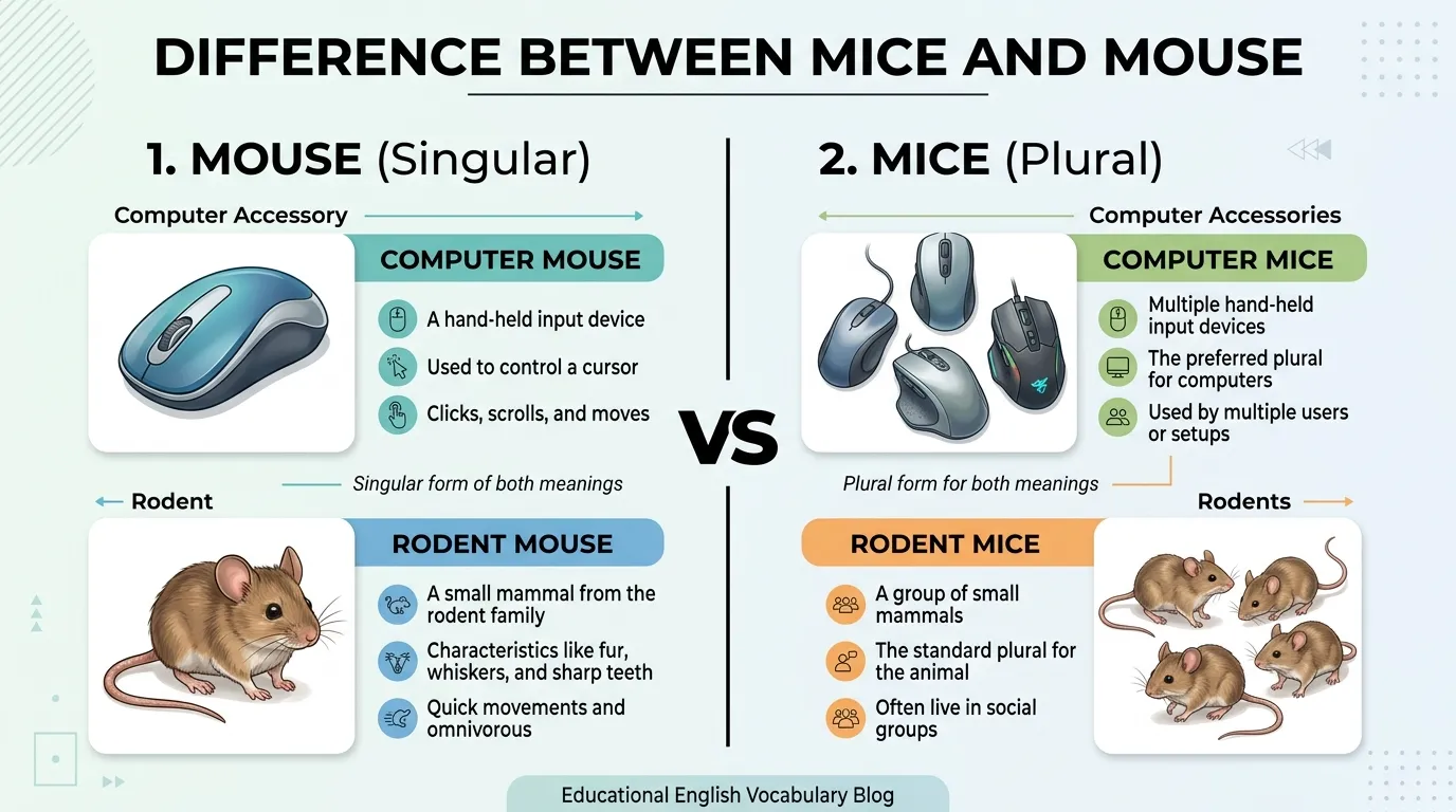 difference between mice and mouse