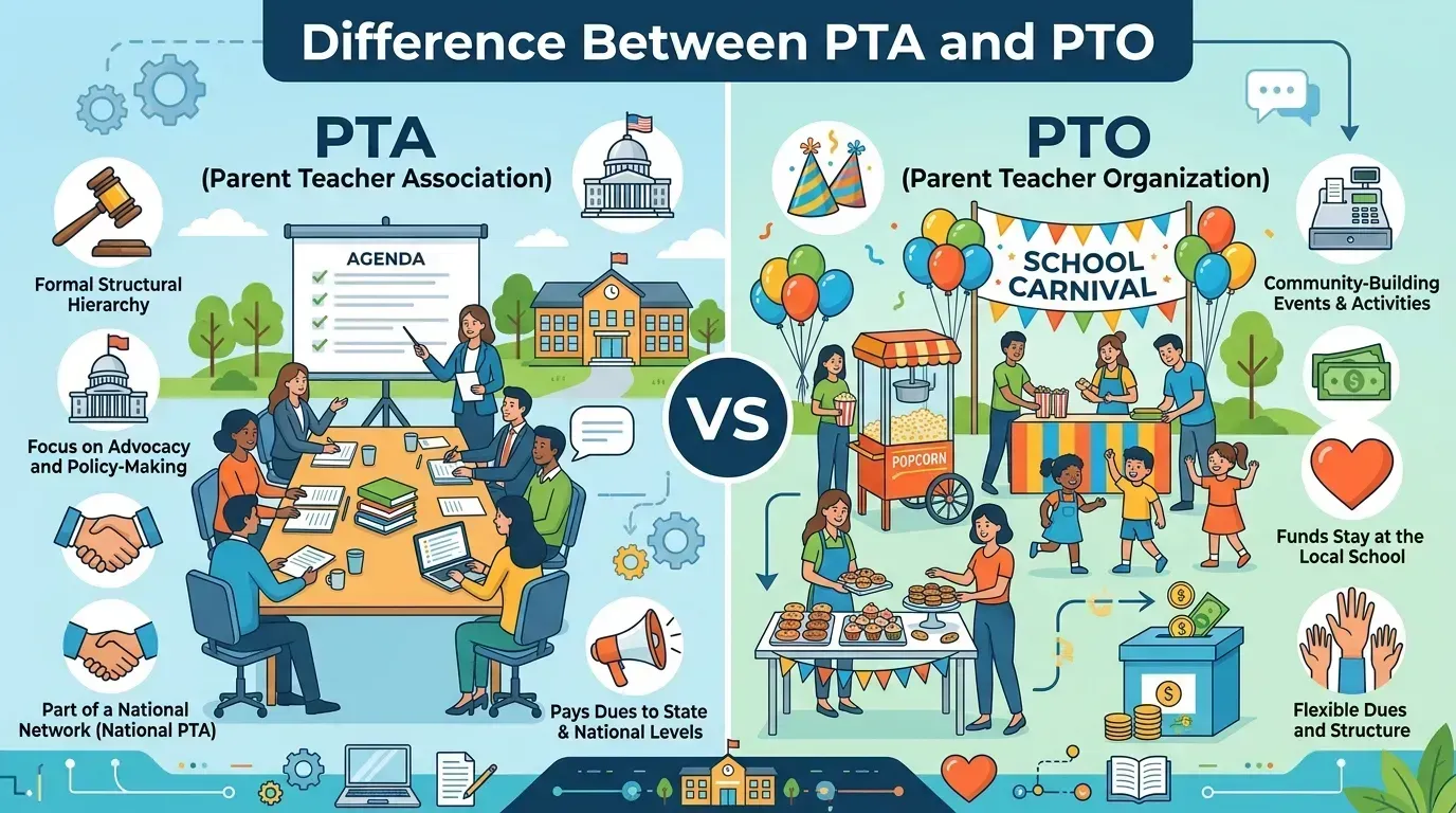 difference between pta and pto