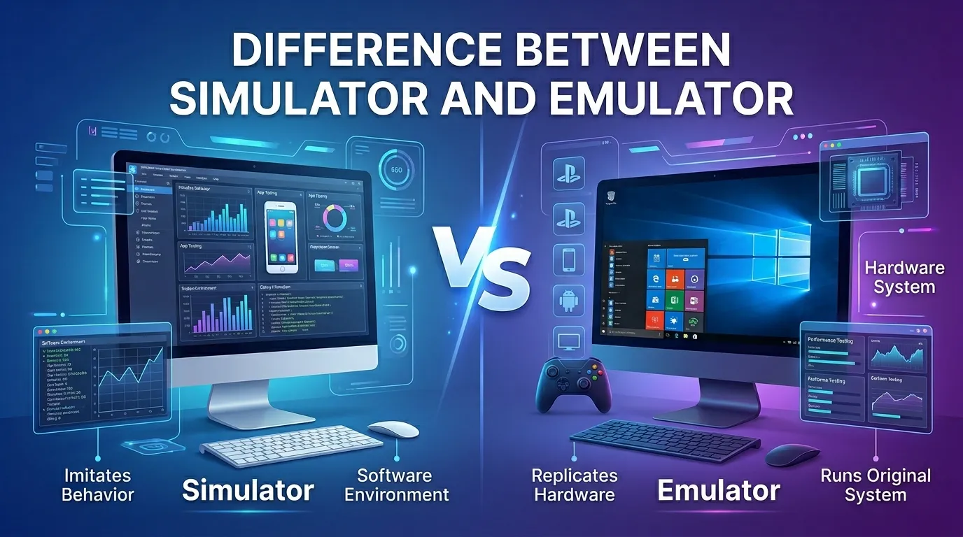 difference between simulator and emulator