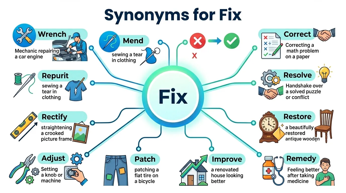 synonyms for fix