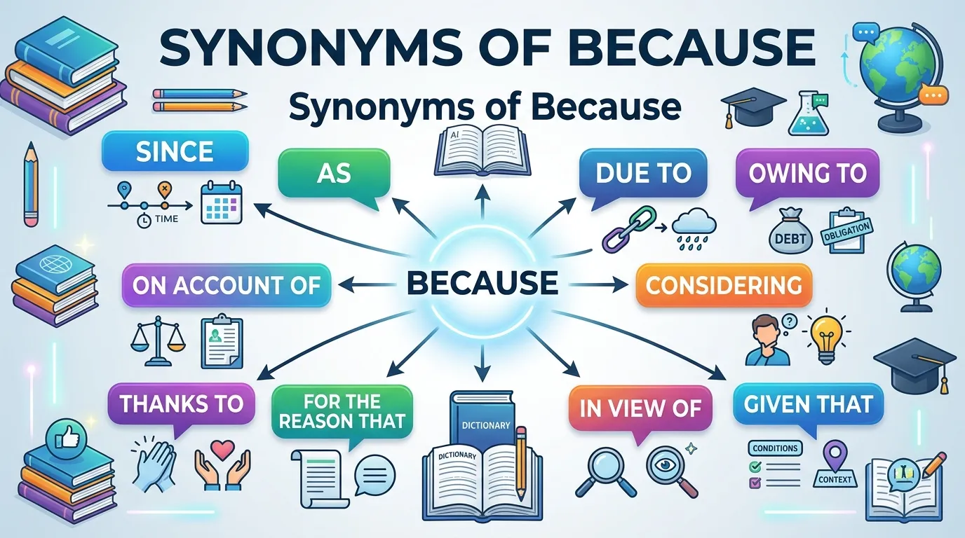 synonyms of because